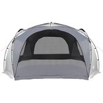 vidaXL Tente de réception blanc et gris imperméable