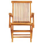 vidaXL Ensemble à manger d'extérieur pliable 7 Pièces Bois solide de teck