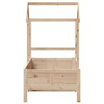 vidaXL Lit de jour avec toit sans matelas 80x200 cm bois massif