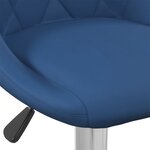 vidaXL Tabouret de bar Bleu Velours