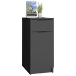 vidaXL Armoire de bureau noir 33 5x50x75 cm bois d'ingénierie