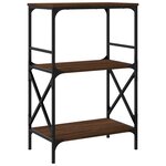 vidaXL Bibliothèque à 3 niveaux chêne marron 59x35x90 5 cm