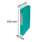 Boite De Classement Exabox Dos 40mm Carte Lustrée - A4 - Vert - X 8 - Exacompta