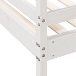 vidaXL Lit superposé sans matelas 90x200/120x200 cm blanc bois massif