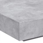 vidaXL Table basse gris béton 100x100x31 cm bois d'ingénierie
