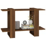 vidaXL Bibliothèque/Séparateur de pièce Chêne Marron 80x30x51 cm