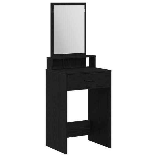Coiffeuse vidaXL avec tiroirs en chêne noir 50x41x140 cm