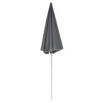 Vidaxl parasol de plage 180 cm anthracite