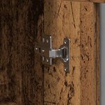 vidaXL Meubles de rangement muraux 2 pièces en bois vieilli 69 5 x 34 x 90 cm  en bois reconstitué