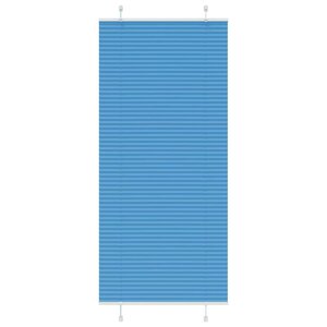 vidaXL Store plissé bleu 85x200 cm largeur du tissu 84 4 cm polyester