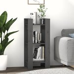 vidaXL Bibliothèque/Séparateur de pièce Gris 41x35x91 cm Pin solide