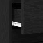 vidaXL Cabinets de chevet 2 Pièces Chêne Noir 40x35x50 cm Bois d'ingénierie