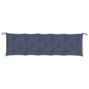 vidaXL Coussin de banc de jardin bleu marine 180x50x7 cm tissu oxford