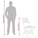 vidaXL Chaises de jardin pliantes lot de 8 47x61x90cm bois massif teck