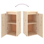 vidaXL Meubles TV 2 Pièces Bois massif de pin