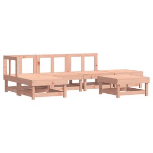 vidaXL Salon de jardin 6 Pièces bois massif douglas