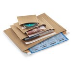 Pochette carton recyclé à fermeture adhésive - pochette ouverture grand côté 29 2cm x 19 4cm (lot de 100)