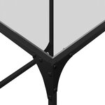 vidaXL Tables basses gigognes 2 Pièces dessus en verre transparent acier