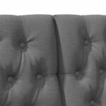 vidaXL Tête de lit capitonnée Gris foncé 135 cm Pin massif