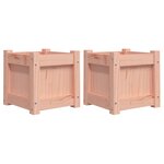 vidaXL Jardinières 2 Pièces bois massif douglas