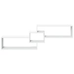 vidaXL Armoire murale 158x18x53 cm blanc bois d'ingénierie