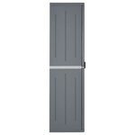 vidaXL Armoire de rangement de jardin gris 65x45x172 cm PP rotin