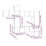 vidaXL Ensemble de meubles TV 10 Pièces Sonoma gris Bois d'ingénierie