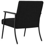 vidaXL fauteuil Noir 59 x 75 x 78 cm tissu
