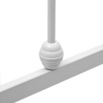vidaXL Cadre de lit sans matelas blanc métal 100x200 cm