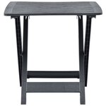 vidaXL Table pliable de jardin Anthracite 79x72x70 cm Plastique