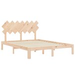 vidaXL Cadre de lit sans matelas 140x190 cm bois de pin massif