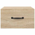 vidaXL Tables de chevet murales 2 Pièces Chêne sonoma 35x35x20 cm