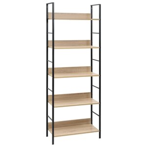 vidaXL Bibliothèque à 5 niveaux chêne 60x27 6x158 5 cm bois ingénierie