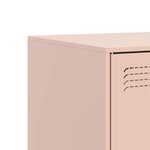 vidaXL Meuble TV rose 67x39x44 cm acier