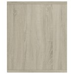 Vidaxl bibliothèque/meuble tv blanc et chêne sonoma 143 x 30 x 36 cm