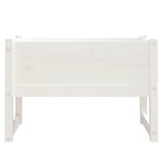 vidaXL Jardinière Blanc 78x40x52 cm Bois massif de pin