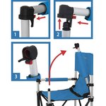 Eurotrail Chaise de camping Petit Jr. Azuré