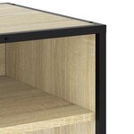 vidaXL Meuble TV chêne sonoma 61x40x46 cm bois d'ingénierie et métal