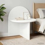 vidaXL Table de chevet 2 Pièces Blanc 40 x 35 5 x 45 5 cm