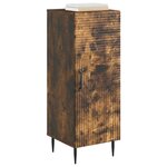 vidaXL Buffet Chêne fumé 33 x 34 5 x 89 5 cm Bois d'ingénierie