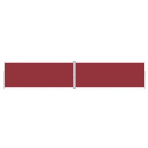 vidaXL Auvent latéral rétractable Rouge 200x1000 cm