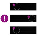 vidaXL Marches d'escalier 4 Pièces marron foncé 90x30x2 cm chêne massif