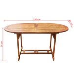 vidaXL Ensemble de Mobilier Marron bois