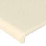 vidaXL Tête de lit à LED Crème 180x5x78/88 cm Similicuir