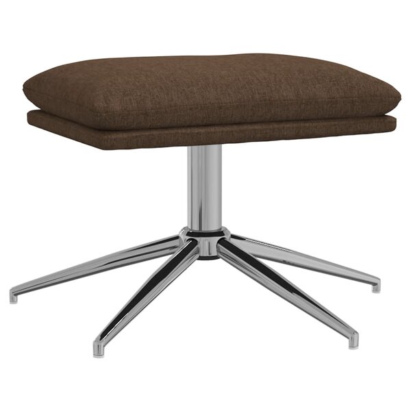 vidaXL Repose-pied Marron 60x60x35 cm Tissu
