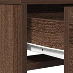 vidaXL Coiffeuse Chêne brun 50 x 41 x 140 cm Bois d'ingénierie