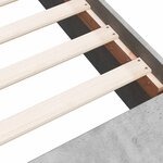 vidaXL Cadre de lit sans matelas gris béton 140x190 cm