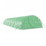 vidaXL Serre avec cadre en acier vert 70 m² 14x5x2 3 m