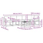vidaXL Ensemble de canapés d'extérieur 7 Pièces Blanc et anthracite