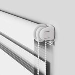 vidaXL Store zèbre blanc 110x150 cm largeur du tissu 105 9cm polyester